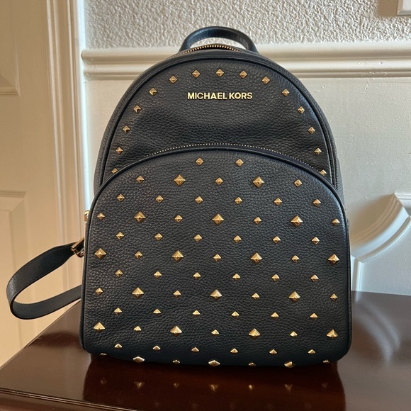 Michael Kors Abbey Leather Backpack - Picture 2 of 6